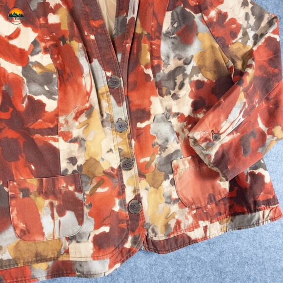 CJ Banks Jacket Multicolor Goblincore Citywear Long Sleeve Women's Size 3X - Picture 10 of 11